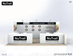 10x20 Inline booth design by Pro-X Exhibits